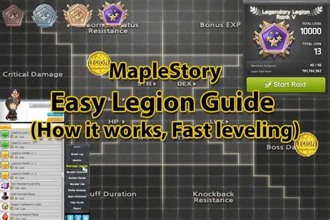 maplestory legion guide character sheet.